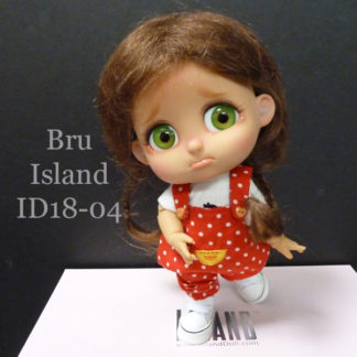 island doll bru id1804 tan brown braids