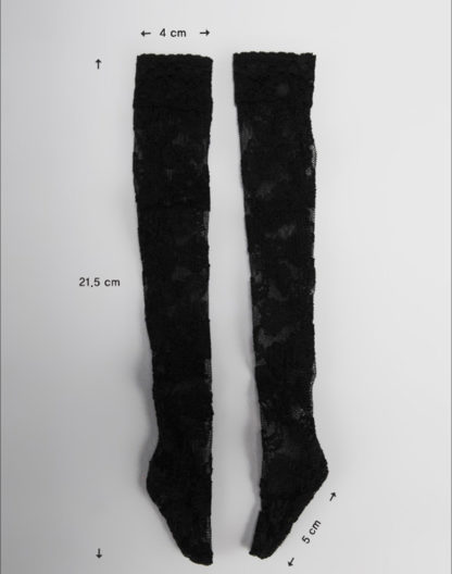 doll more msd spandex band stockings black