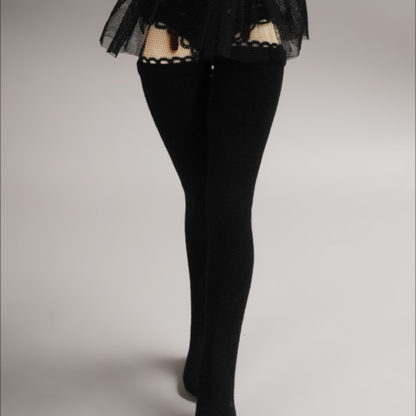 doll more msd spandex band stockings black