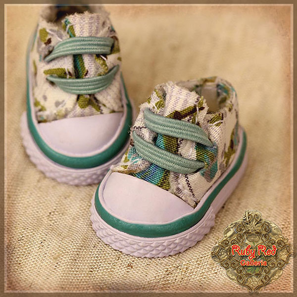 floral print canvas shoes