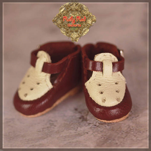 RubyRed Galleria Ten Ping Two-Tone Leather Shoes