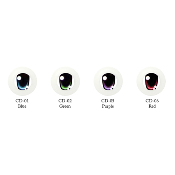Chara Anime Glib Eyes Blue Green Purple Red BJD