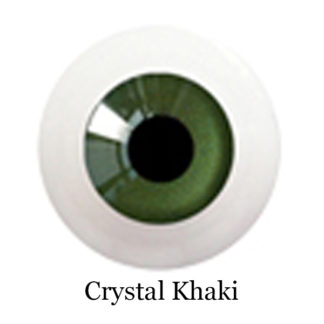 glib eyes acrylic crystal khaki