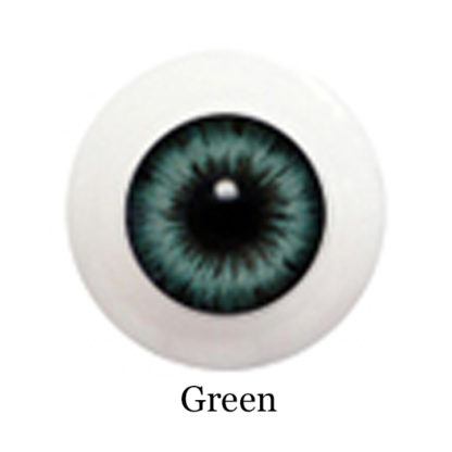 glib eyes acrylic green