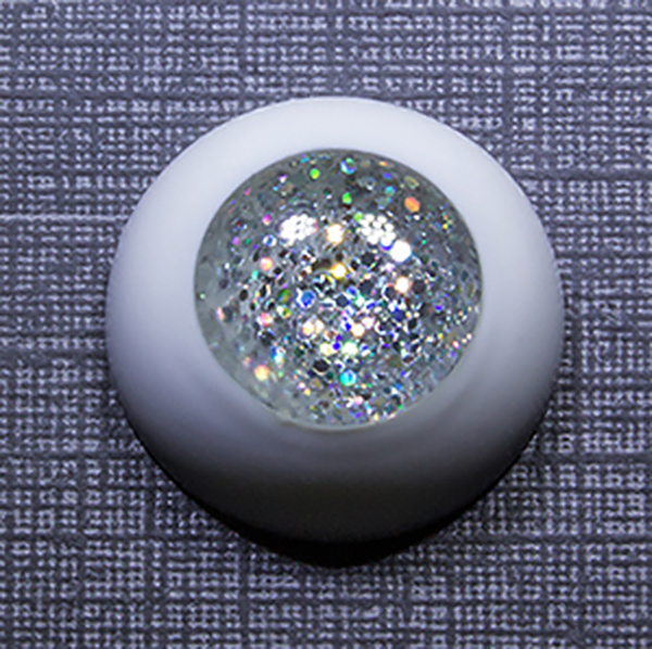 Sprouty Eyes BJD Silver Holo No Pupil 8mm 10mm 12mm 14mm