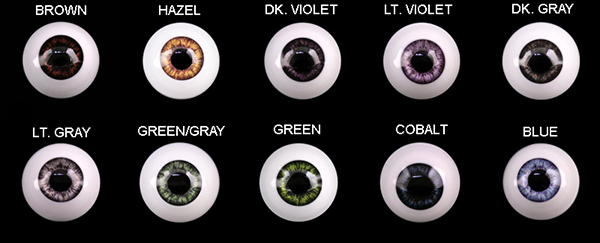 Almost Real Eyes BJD Style RCA High Dome Half Round