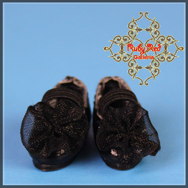 RubyRed Galleria Tiny Black Ballet Shoes