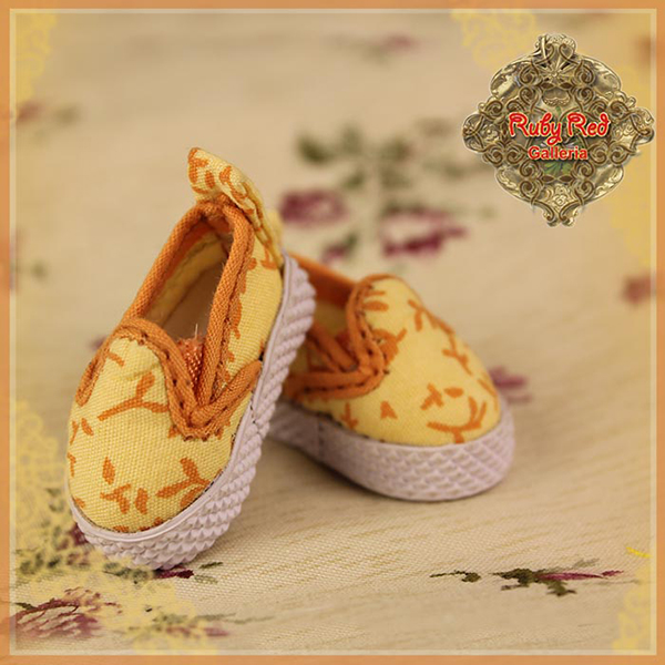RubyRed Galleria Tiny Orange Slip-On Shoes