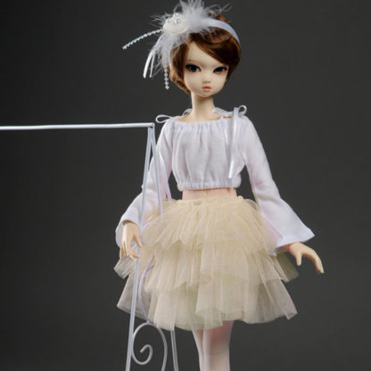 dollmore msd swan skirt ivory