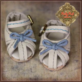 ruby red white leather shoes