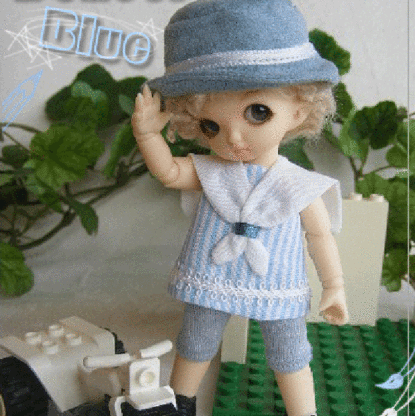 anydoll xsmall school blue