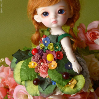 doll more fairy flowers green dress