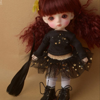 doll more bebe fany twinkle skirt black