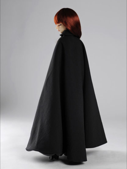 Suri Black Long Hooded Cape for MSD - Image 2