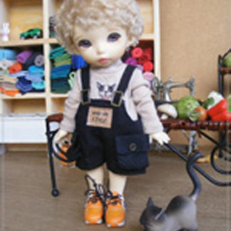 anydoll small black overalls