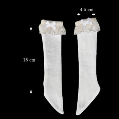 doll more sd white lacy girl socks
