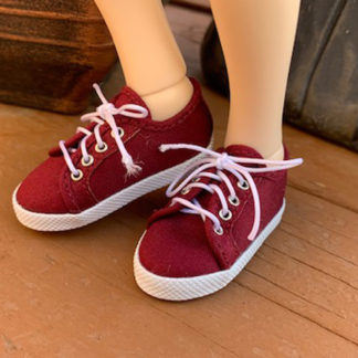 shoe shack msd minifee sneaks burgundy