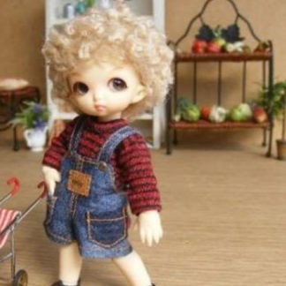 anydoll style xsmal pukipuki overalls short