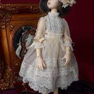 dollmore msd ns245 ivory lace dress