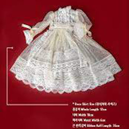 dollmore msd ns245 ivory lace dress