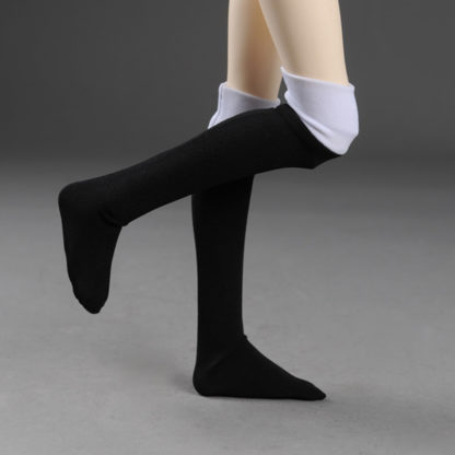 dollmore msd two hue black white stockings