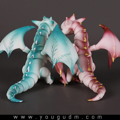 13cm Bor Dragon, Lava/Red Skin, Blank - Image 5