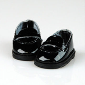 glib 45mm black patent loafer