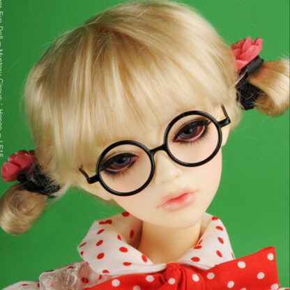 dollmore msd sk steel frame round black glasses