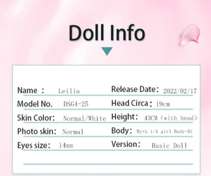 doll leaves msd leilia