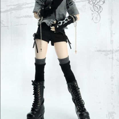 dollmore msd l socks black and gray