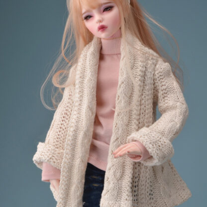 dollmore msd cream knit cardigan