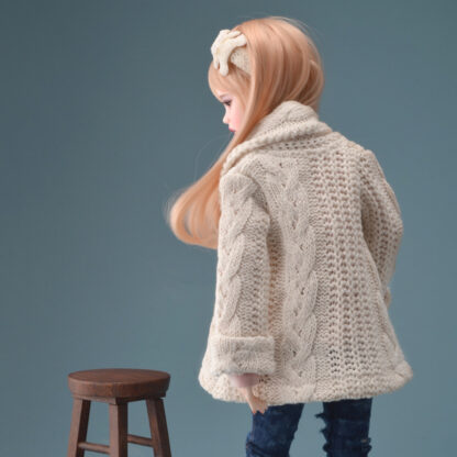 dollmore msd cream knit cardigan