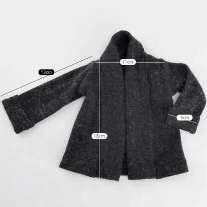 dollmore msd heathered black knit cardigan