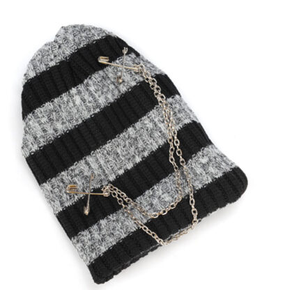 dollmore gray stripe beanie