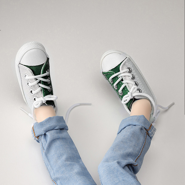 Gra Sneakers Green/White, MSD, Dollmore – Denver Doll Emporium