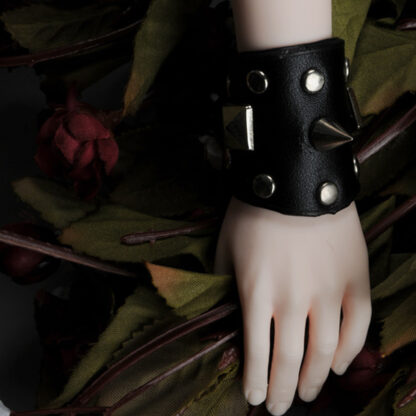 dollmore wide black stud bracelet