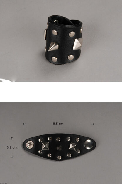dollmore wide black stud bracelet