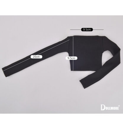dollmore model f black crop top