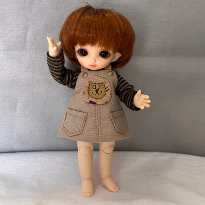 any doll style tan kitty jumper