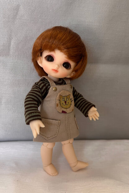 any doll style tan kitty jumper