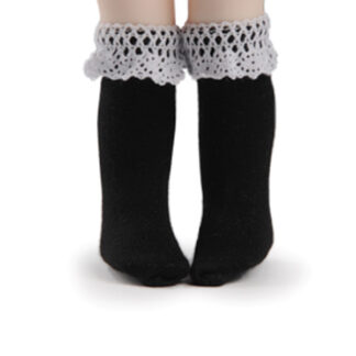 dollmore deardoll yosd lace top knee socks black