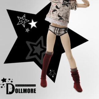 dollmore msd l knee socks burgundy