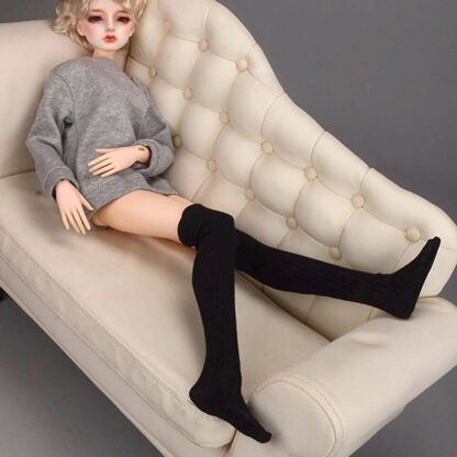 dollmore sd hyw black knit socks