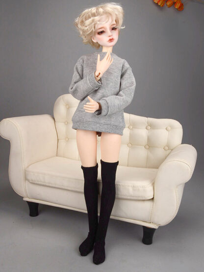 dollmore sd hyw black knit socks