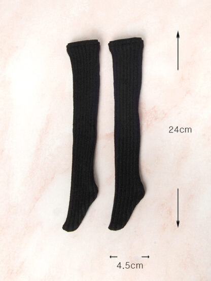 dollmore sd hyw black knit socks