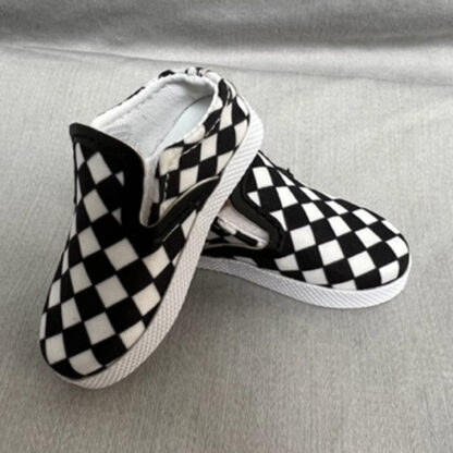 designs by dde slip ons black chex