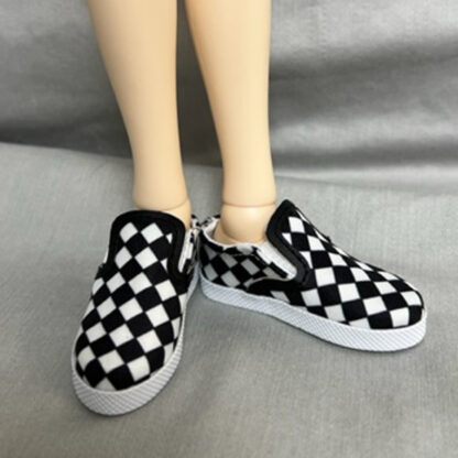 designs by dde slip ons black chex