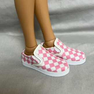 designs by dde slip ons pink chex