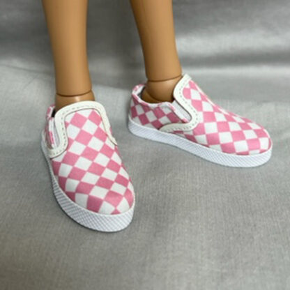 designs by dde slip ons pink chex