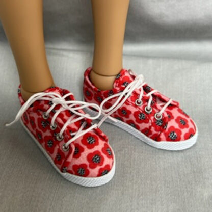 designs by dde sneaks red flowers